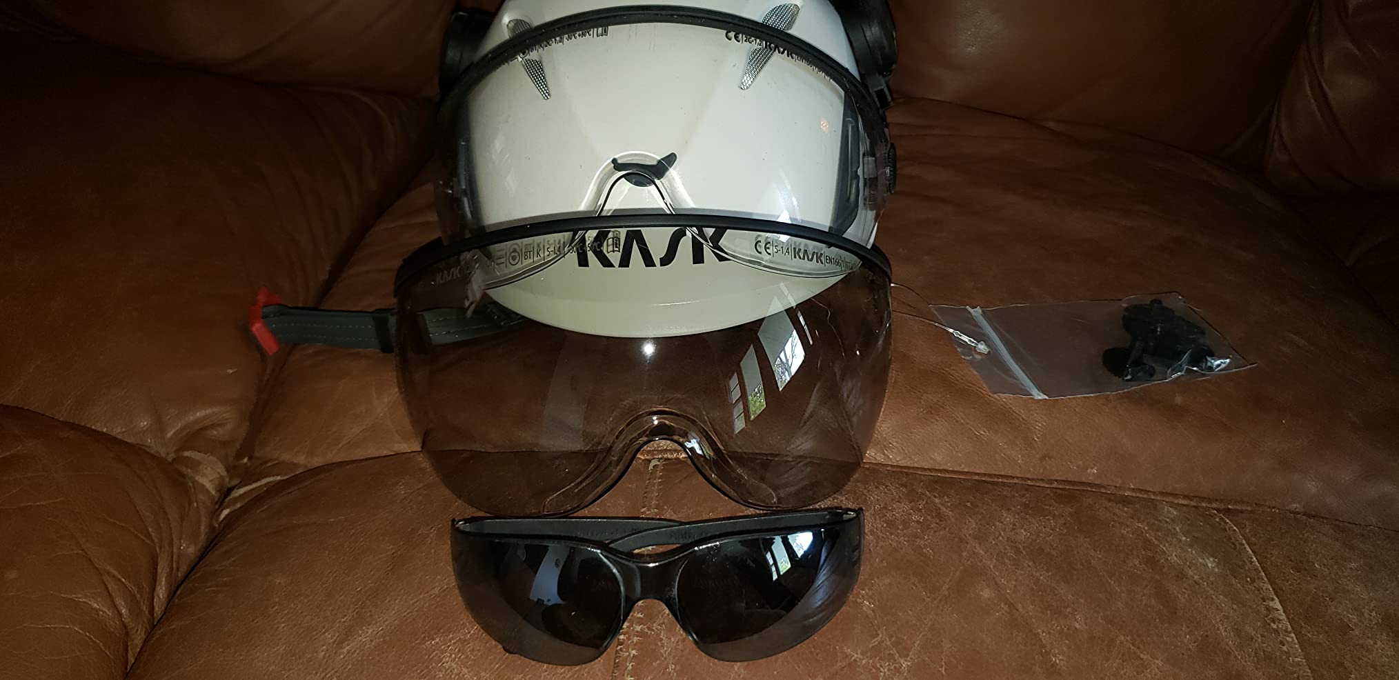 12/mo Finance KASK Safety Visor V2 PLUS HELMET VISOR, 510Smoke