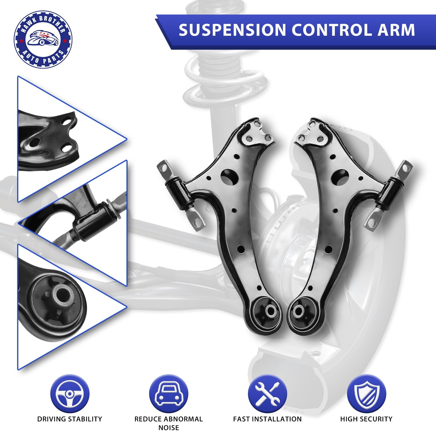 Control Arm, 14Pcs Front Lower Ball Joint Suspension Kit Sway Bar Tie Rod Ends Boot Compatible With 2007-2011 Toyota Camry