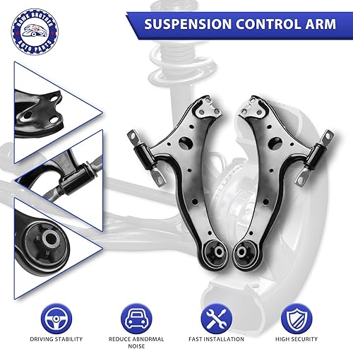Miniatura 4 de Kit de suspensión de brazo de control delantero inferior 2007-2011, barra estabilizadora de rótula, reemplazo de barra de acoplamiento para Toyota