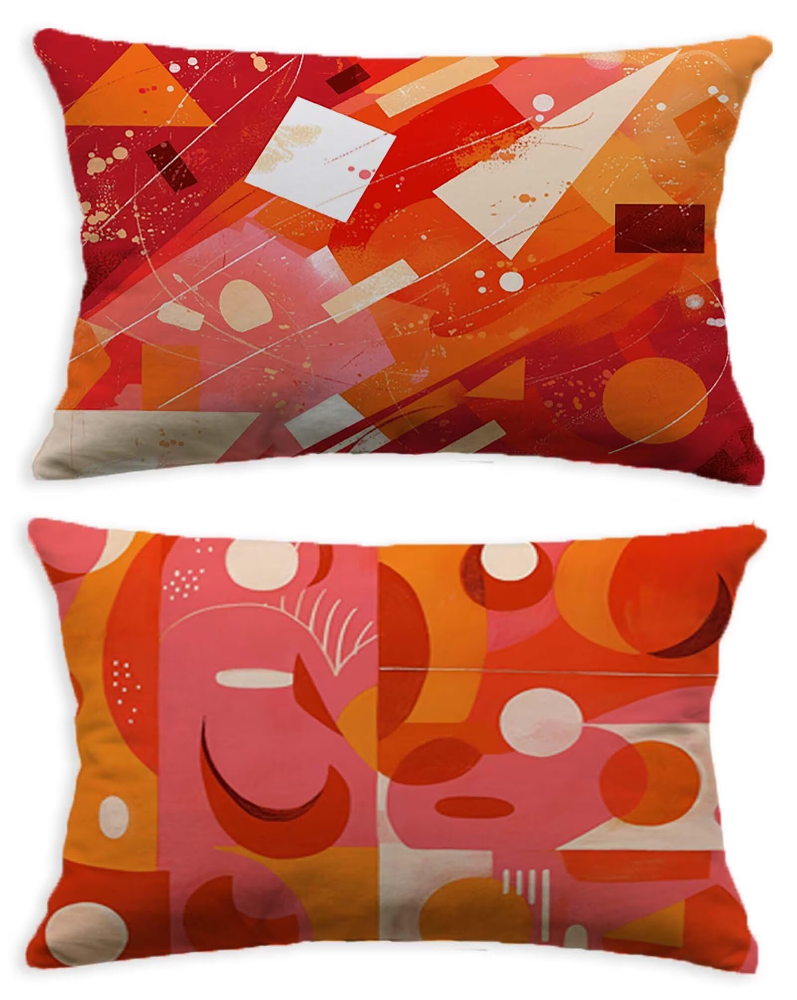 Taie oreiller 50x70 rouge en velours haut de gamme, finition impression recto verso