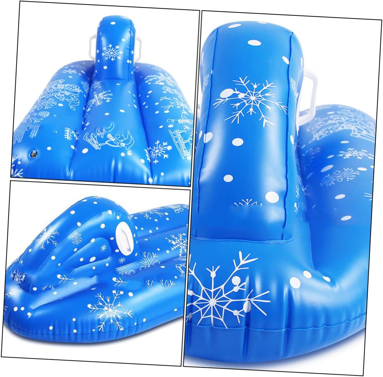 Inflatable PVC Snow Sled Tube for Adults Winter Skiing Raft with Cold-Resistant Material Heavy-Duty Snow Tube for Outdoor Sports and Sledding Fun