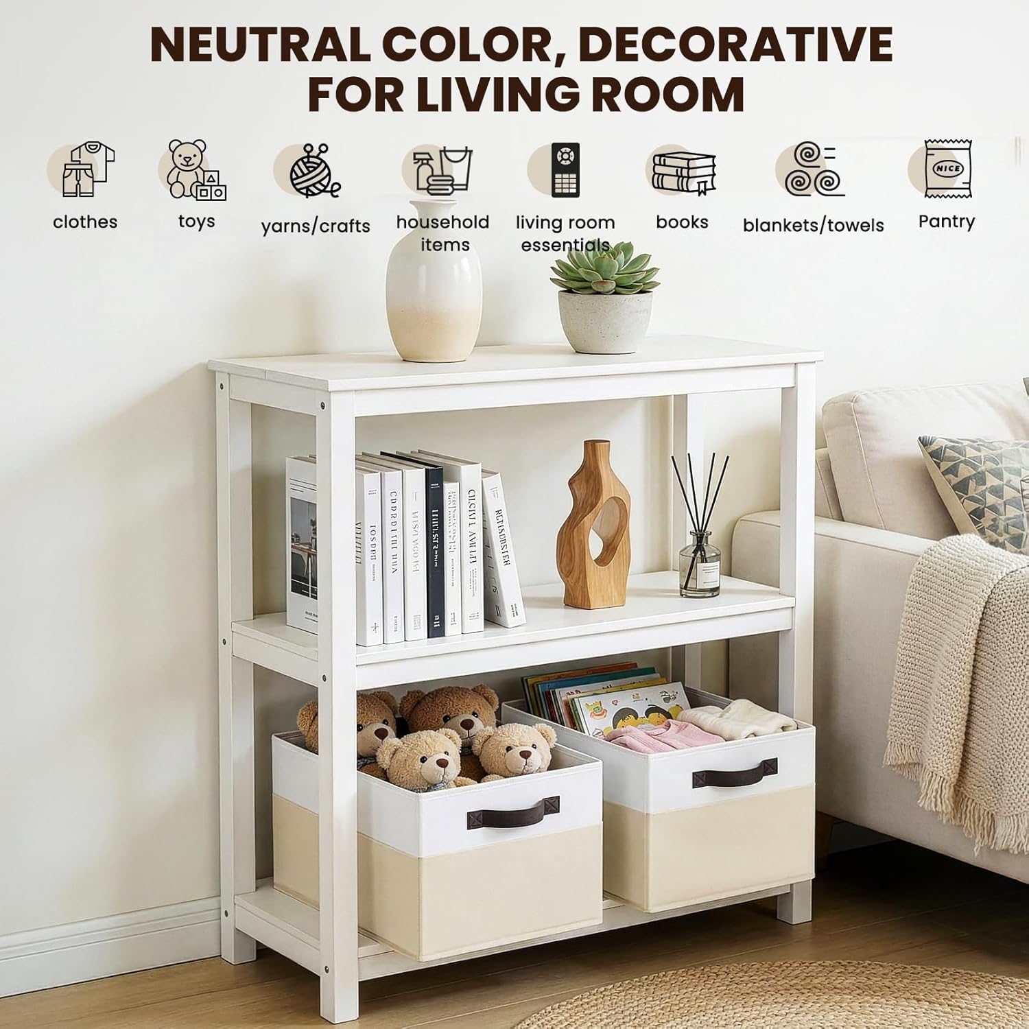 Criusia 6 Pack Large Toy Box Chest, Collapsible Sturdy Toy Storage Organizer Bins Baskets for Kids, Boys, Girls, Nursery, Playroom, Shelf Baskets for Lego Puzzle Balls, Game Organizer (14L*10W*9.5H) - Image 5