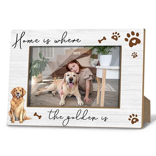 Golden Retriever Picture Frame, Golden Retriever Memorial Gifts for Women,