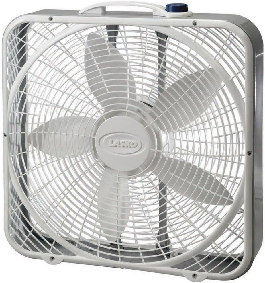 Lasko 3733 Box Fan, 3-Speed, 20-Inch, White