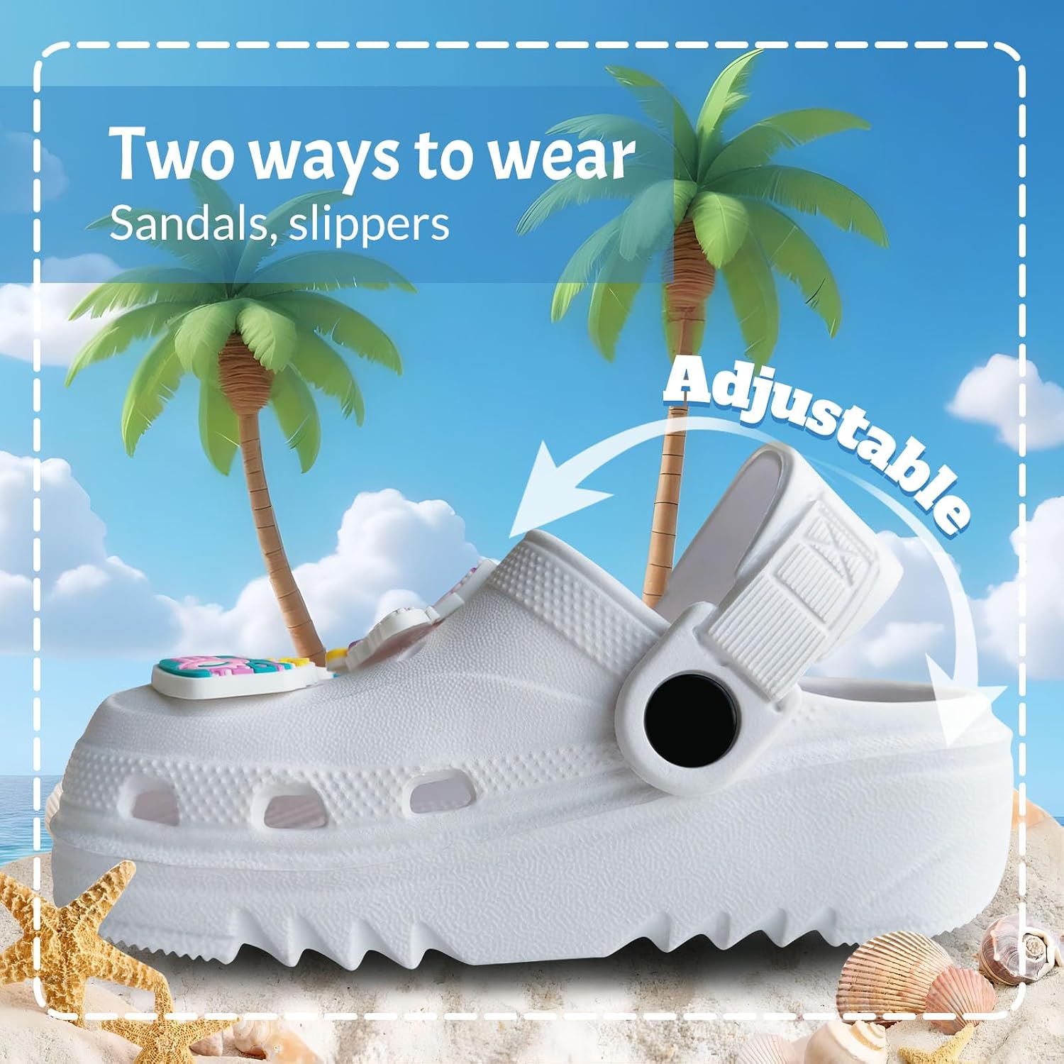 Cartoon Kids Toddler Garden Clogs Non Slip Beach Pool Slide Water Shoes Indoor Outdoor Clogs Sandals for Boys Girls Birthday Gift.