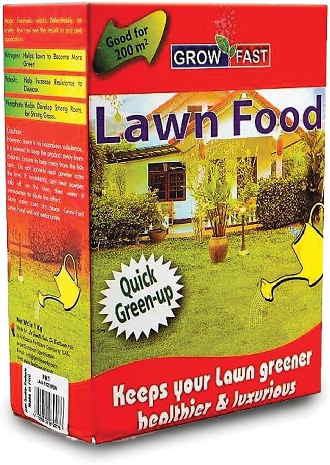 Organic Lawn Booster, 100% Organic Lawn Essential Garden Food for Lush Green Lawn Grass (1 Pack 1000 grams) Long Lasting Balanced Organic Lawn Feed - for a Thicker, Greener and More Durable Lawn
