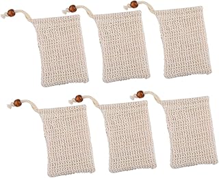Beatifufu Bolsa organizadora de sabonetes naturais, 6 peças, bolsa de sabonete, bolsa de sabonete, bolsa de sabonete, para chuveiro, protetor de sabão natural, bolsa de armazenamento de sabonete, rede de sabonete, suporte de malha de sabonete, rede de bolhas
