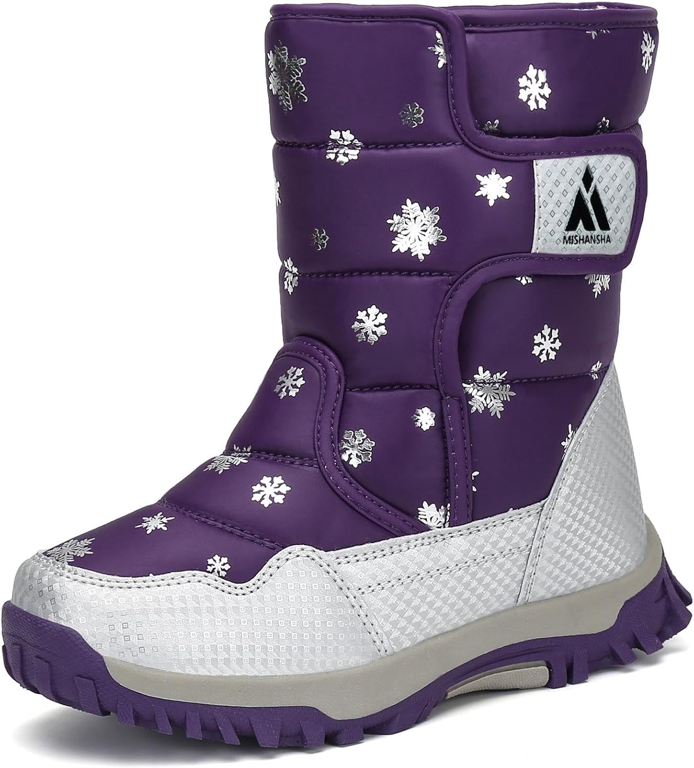 Mishansha Girls Boys Toddler/Little Kid/Big Kid Winter Snow Boots Warm Waterproof Anti-Slip Anti-Collision Hight-Cut for Outdoor Skiing