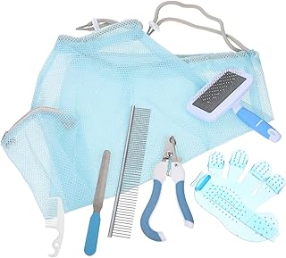 Ipetboom 1 Conjunto Conjunto De Banho Para Gatos Bolsa De Contenção Para Gatos Bolsa De Banho Suprimentos Para Cuidados Gatos Escova Para Gatos Luva De Cabelo Para Gatos Luva De Banho