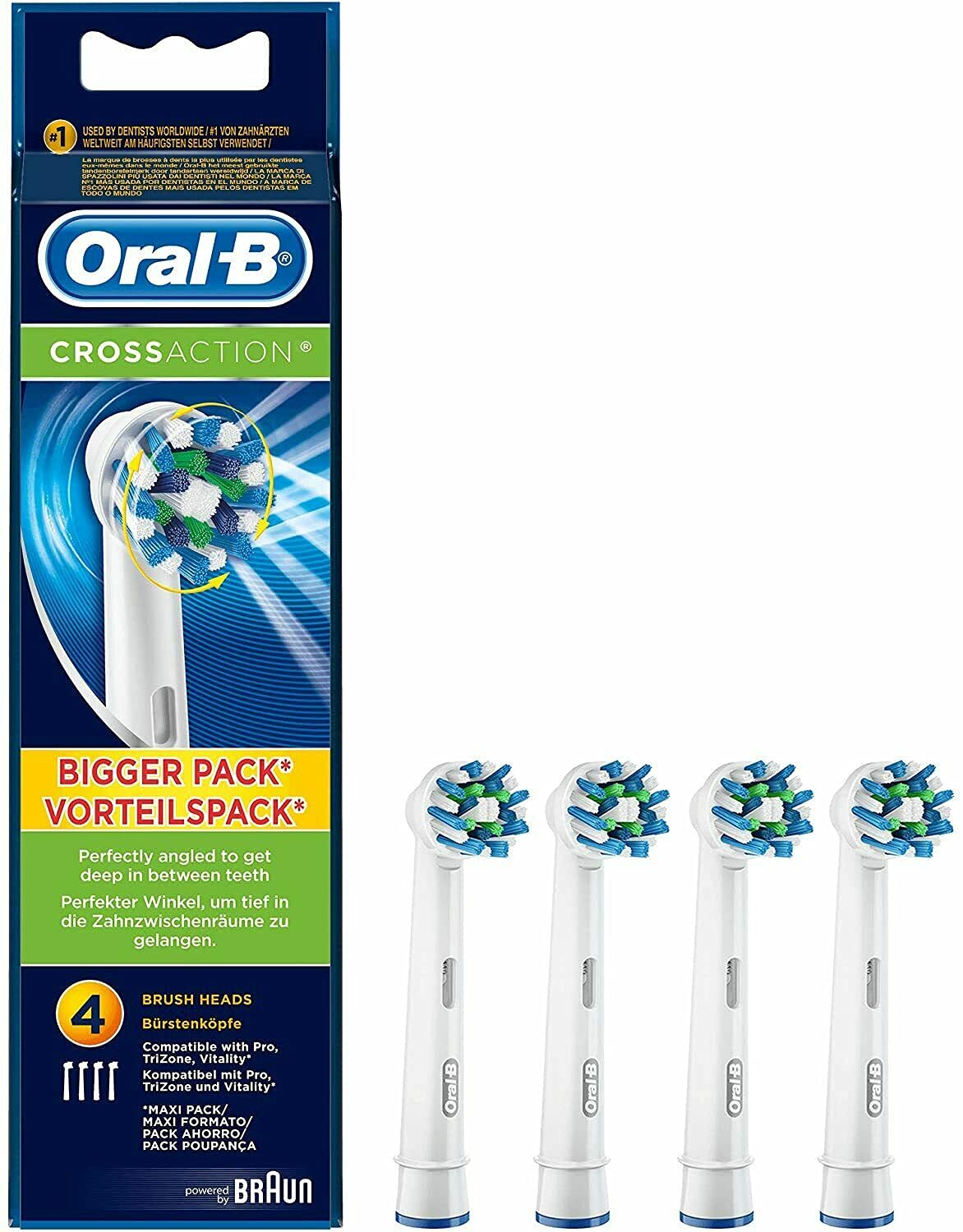 Oral b cross action heads 8 asda Clearance