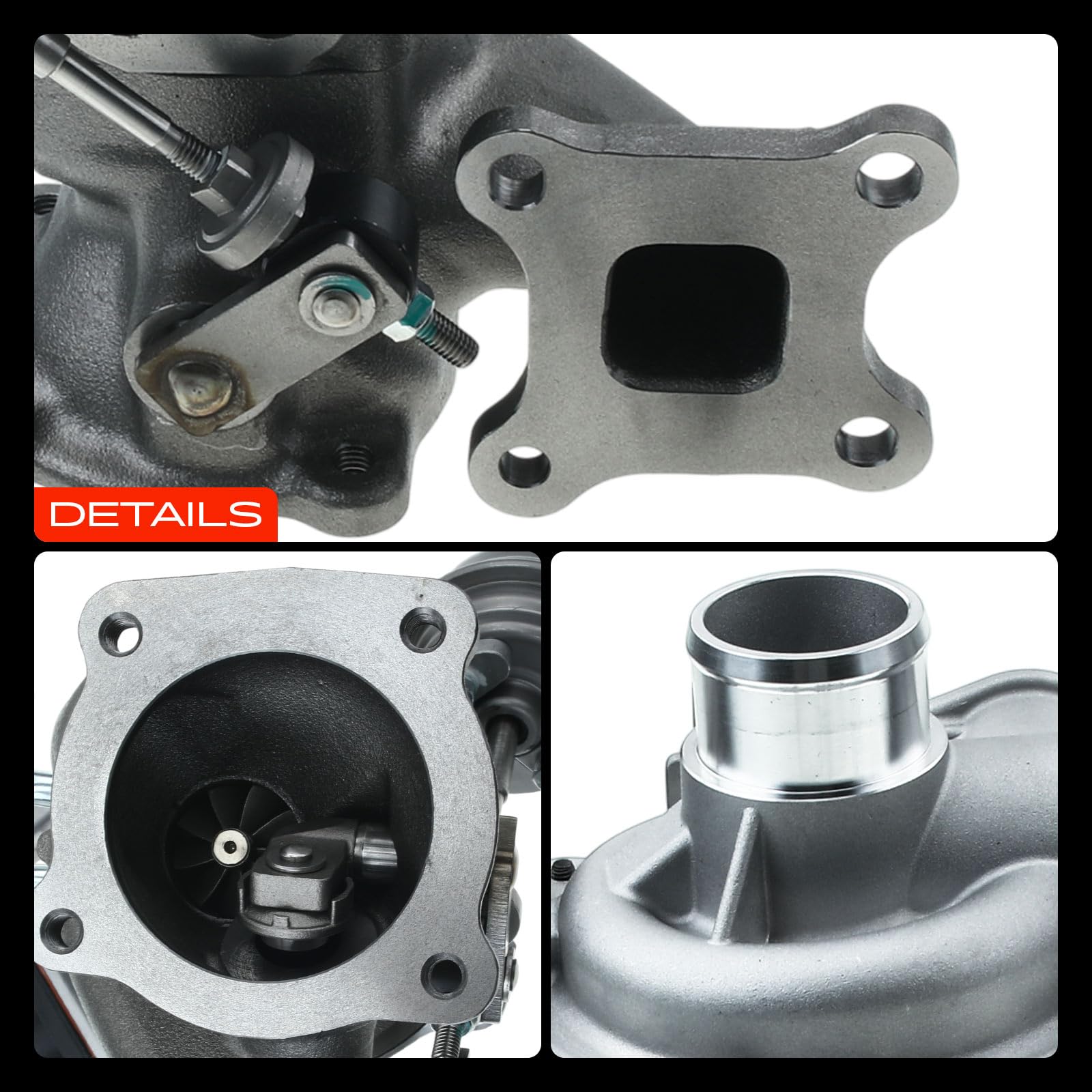 Frankberg Turbolader Kompatibel mit B-Max JK C-Max II DXA/CB7 DXA/CEU Fiesta VI CB1 CCN 1.0L 2013-2017 Focus III 1.0L 2012-Heute Replace# 1761181