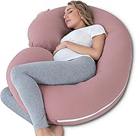 Vista 17 de INSEN Almohada refrescante de embarazo, almohada de maternidad con funda suave de Tencel, en forma de C para mujeres embarazadas y dormir de lado