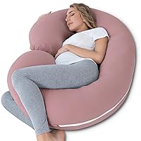 Vista 17 de INSEN Almohada de embarazo refrescante, almohada de maternidad para mujeres embarazadas (azul refrescante)