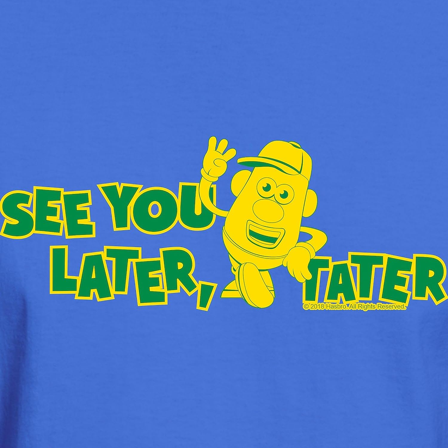 CafePress Mr. Potato Head Later Tater Dark T Shirt Men's 100% Cotton, Classic Graphic Dark T-Shirt
