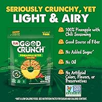 Vista 3 de Dole Good Crunch Piña con bocadillos de frutas secas de chile, sin gluten y bocadillo vegano, bolsas de 1.4 onzas (paquete de 6)