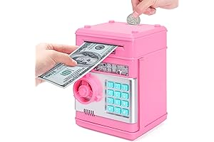 EPVODI Pink Piggy Bank for Kids