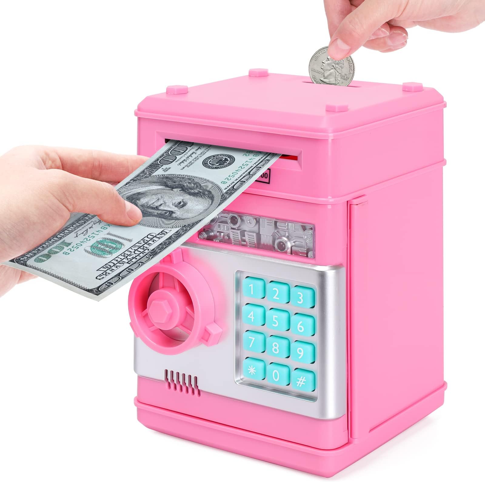 Multifunctional Piggy Bank Cash Coin Can Electronic ATM