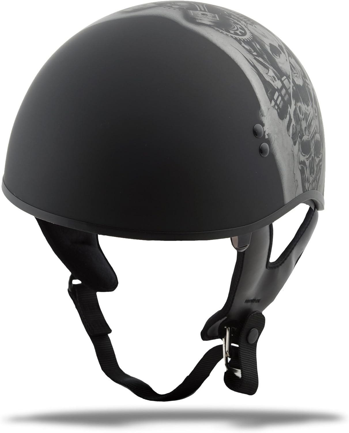 GMAX HH-65 Naked DOT Approved Half Helmet for Motorcycle, Moped, Scooter and More