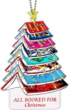 Book Ornaments for Christmas Tree, Stack of Books Ornament, Acotar Ornament, Books Lovers Ornaments for Bookworm, Bookclub, Bookish, Reading - Gifts for Book Lovers Women