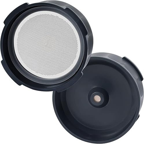 Miniatura 5 de Tapa de filtro de control de flujo con filtro de metal reutilizable para cafetera AeroPress, tapa de filtro antigoteo para prensa de café portátil