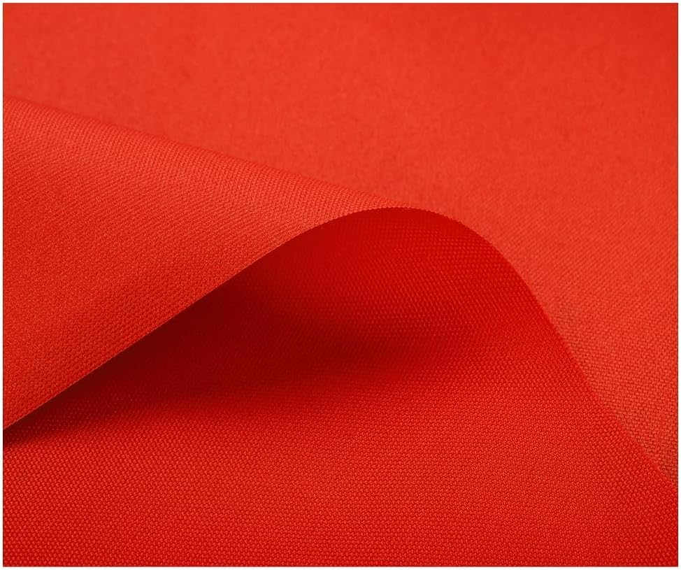 Mybecca Waterproof Canvas Marine Fabric 600 Denier Indoor/Outdoor PU Backing UV Protector Orange 10 Yards