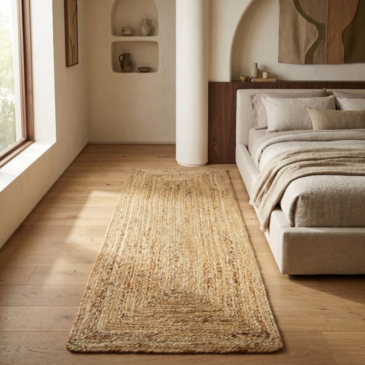 Thedecofactory Tapis en Jute tressé Naturel Artisanal 160x230