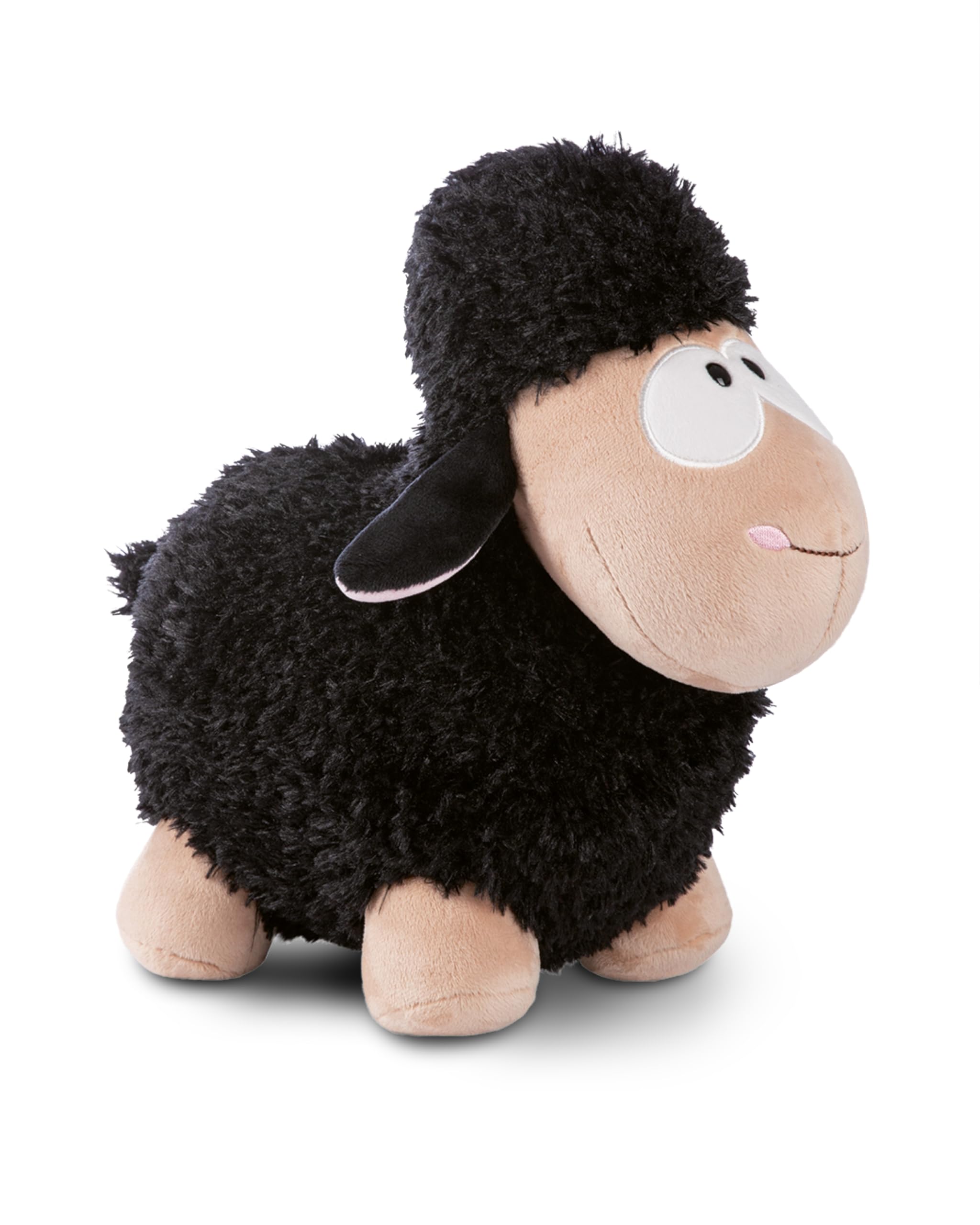 NICI Oveja de Peluche Negro de pie Verde 13cm I Peluche para niñas, niños y bebés I Peluche Suave para abrazar y Jugar - 49675
