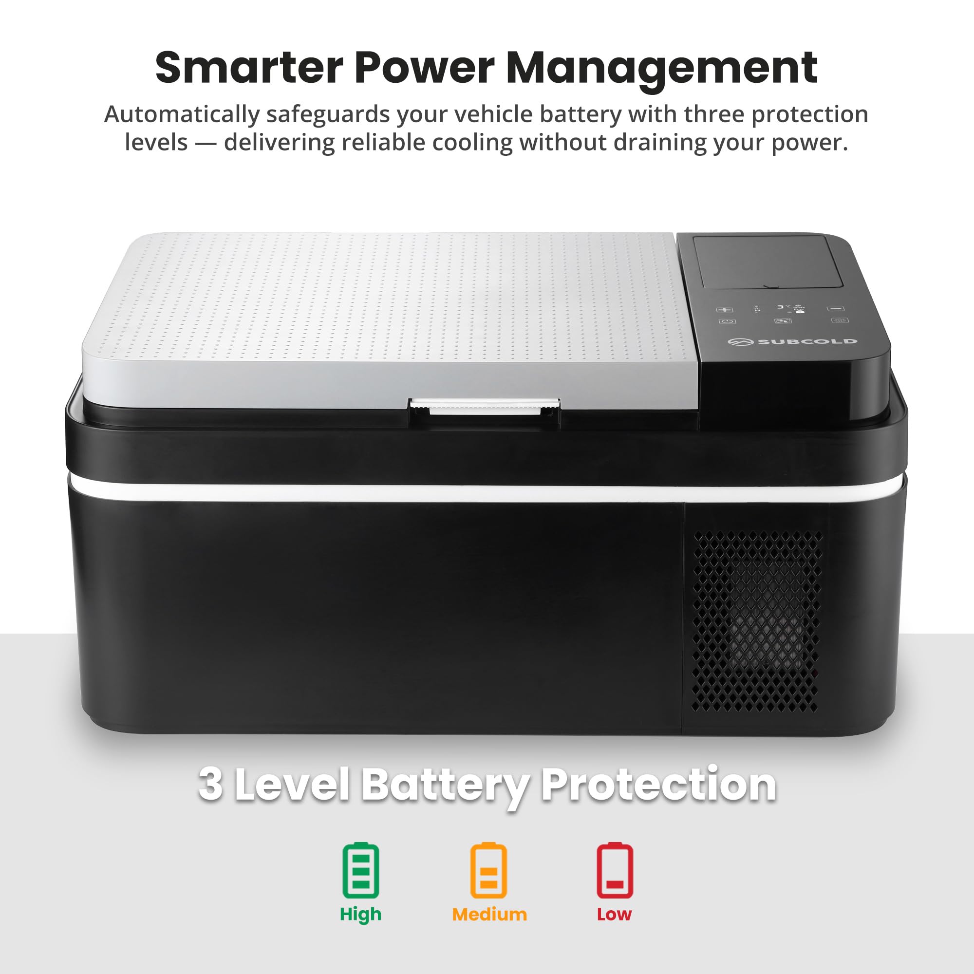 Subcold Roam20 Portable Car Fridge Freezer 20L – 12V/24V/240V Compressor Cooler with App Control, Eco/Max Modes, Battery Protection, Low Noise 44dB – for Cars, Camping, Road Trips & Off-Grid Use — view 9