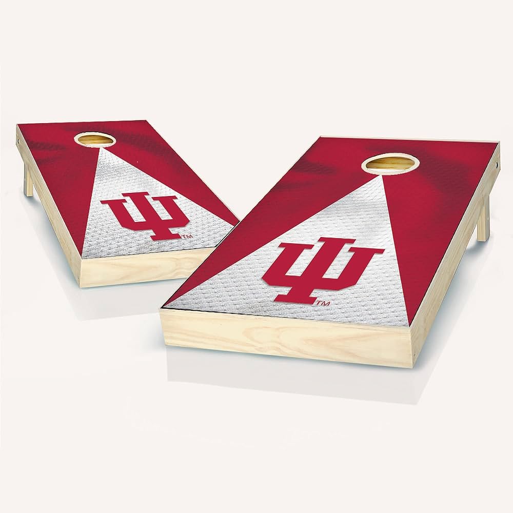 Indiana Jersey Cornhole Board Set - Team Logo Design - Custom Regulation Size Cornhole Boards