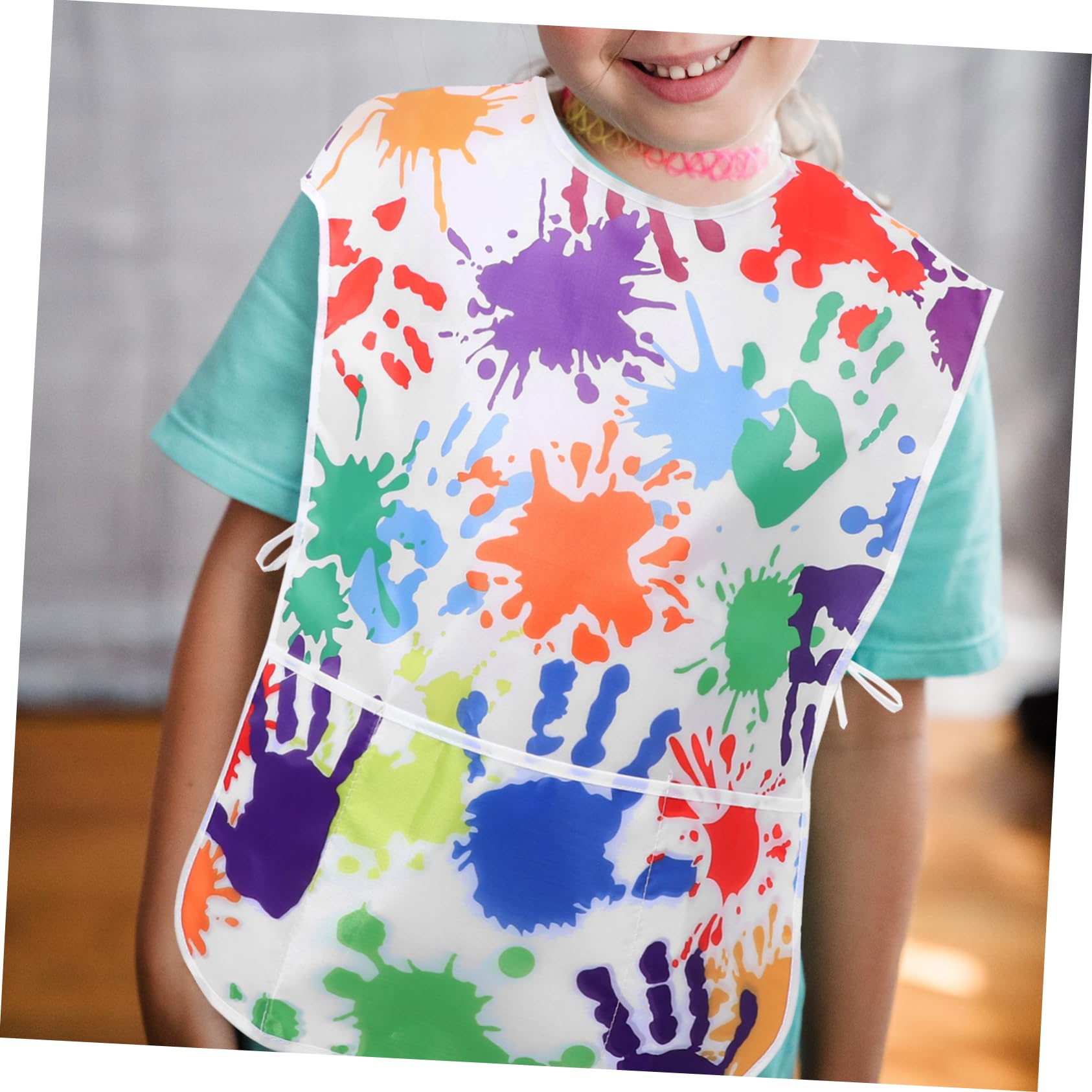 TOYANDONA grembiule da disegno per bambini grembiule grembiuli artistici per bambini grembiule chef bambino grembiule cucina bambino grembiuli d'arte pittorica stoffa Colorful