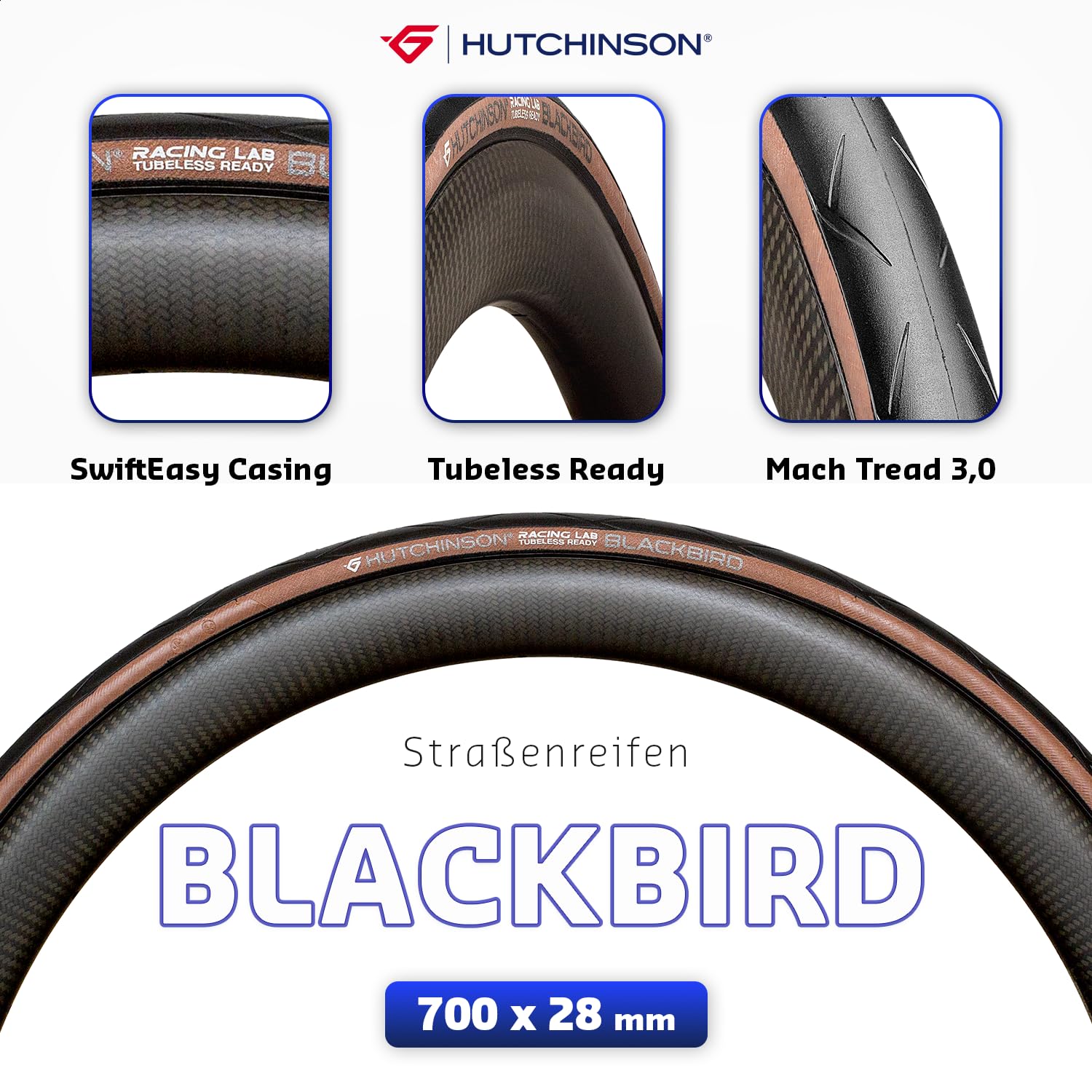 Hutchinson - Blackbird - Reifen für straßenfahrräder Performance - Tubeless Ready
