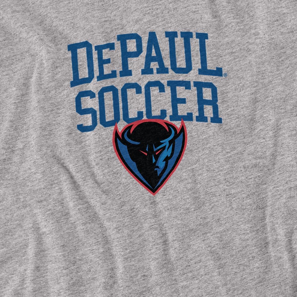 DePaul University Official Soccer Unisex Adult Long-Sleeve T Shirt