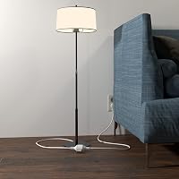 MutecPower 3 méteres lapos csatlakozós hosszabbító kábel, 90° fokos Schuko dugóval, földelt, 250V 16A, IP20 - fehér 4