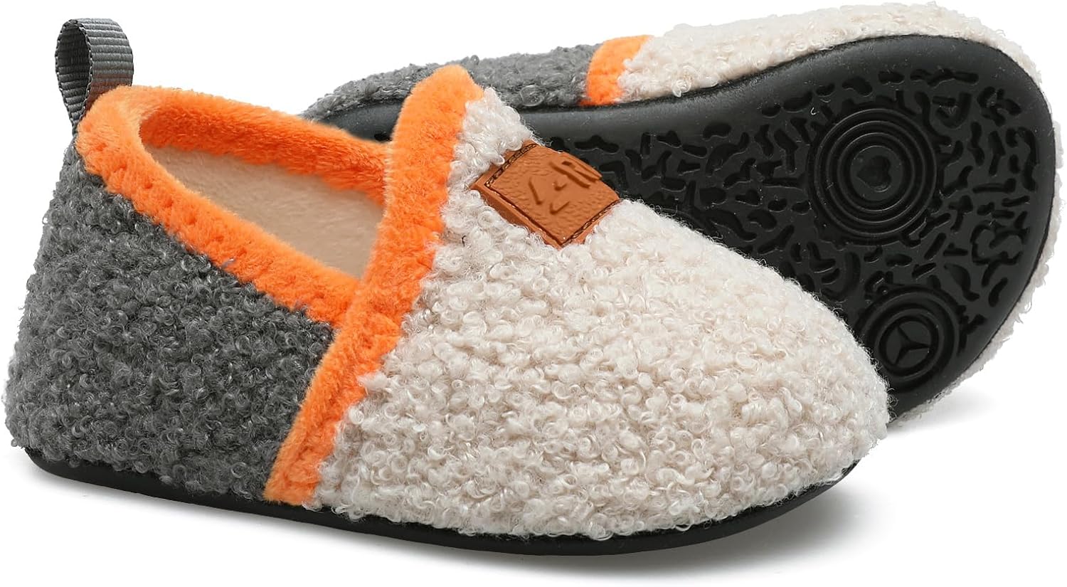 L-RUN Toddler Boys Girls House Slippers Indoor Home Shoes Warm Slipper Socks for Kids Baby Soft Winter Warm Walking Shoes - Image 3