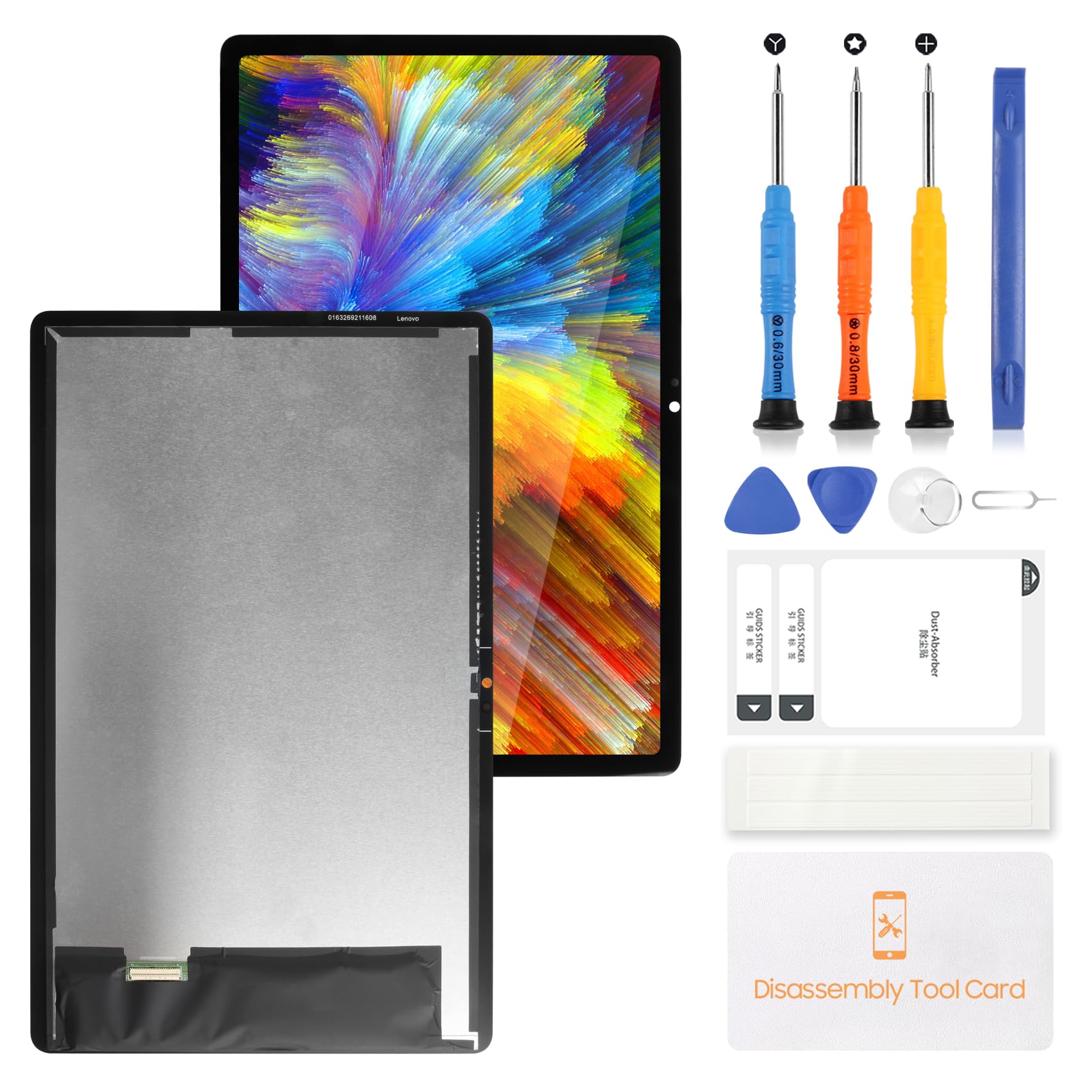Schermo LCD per Lenovo Tab M10 Plus 3rd Gen TB-128FU TB125FU TB128FU TB128XU TB128XU TB128 TB125 Display LCD Touch Screen Digitizer Assembly Ricambio Kit di Riparazione con Strumenti