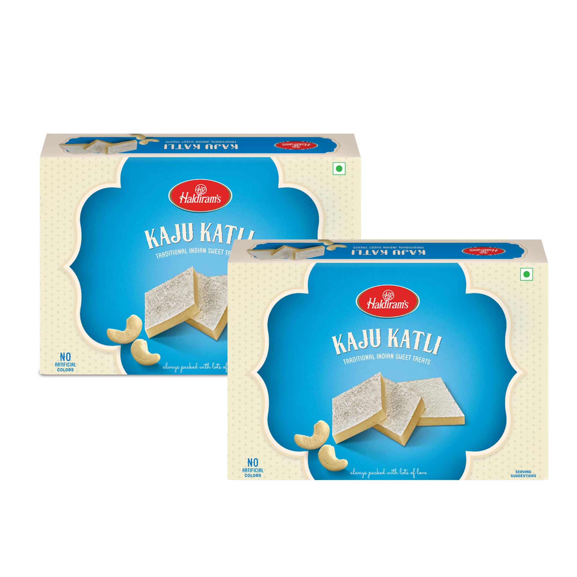 Haldirams Kaju Katli Combo Pack (400 grams x 2) | Kaju Katli Made with Finest Cashews | Kaju Barfi | Indian Mithai | No Added Colours | Premium Handcrafted Traditional Sweets | Great Gift Pack (B0CVSBBFF2) Amazon Price History, Amazon Price Tracker