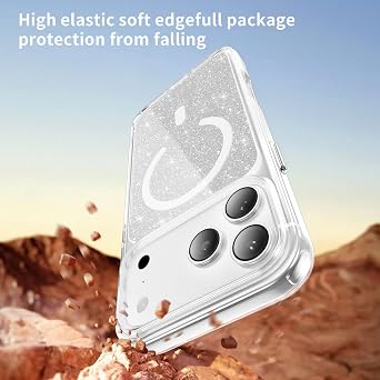 Clear Crystal Case for iPhone 18 Pro Max / 17 Pro Max, Clear SF