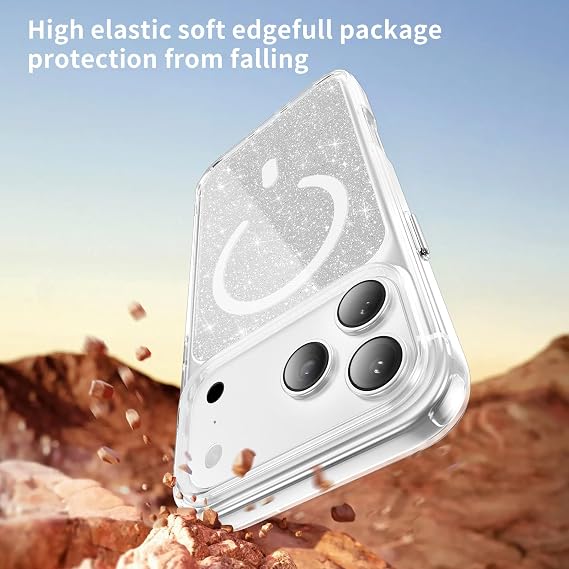 Clear Crystal Case for iPhone 18 Pro Max / 17 Pro Max, Clear SF