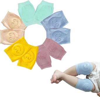 TFTSR Baby Knee Pads for Crawling 5 Pairs, Walking Protector Knee Pads For babies Toddler Kids Girls Boys 1-3