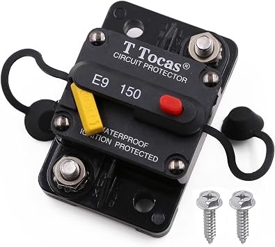 E9 150A Amp Circuit Breaker Resettable w/LED Indication 12V-48VDC