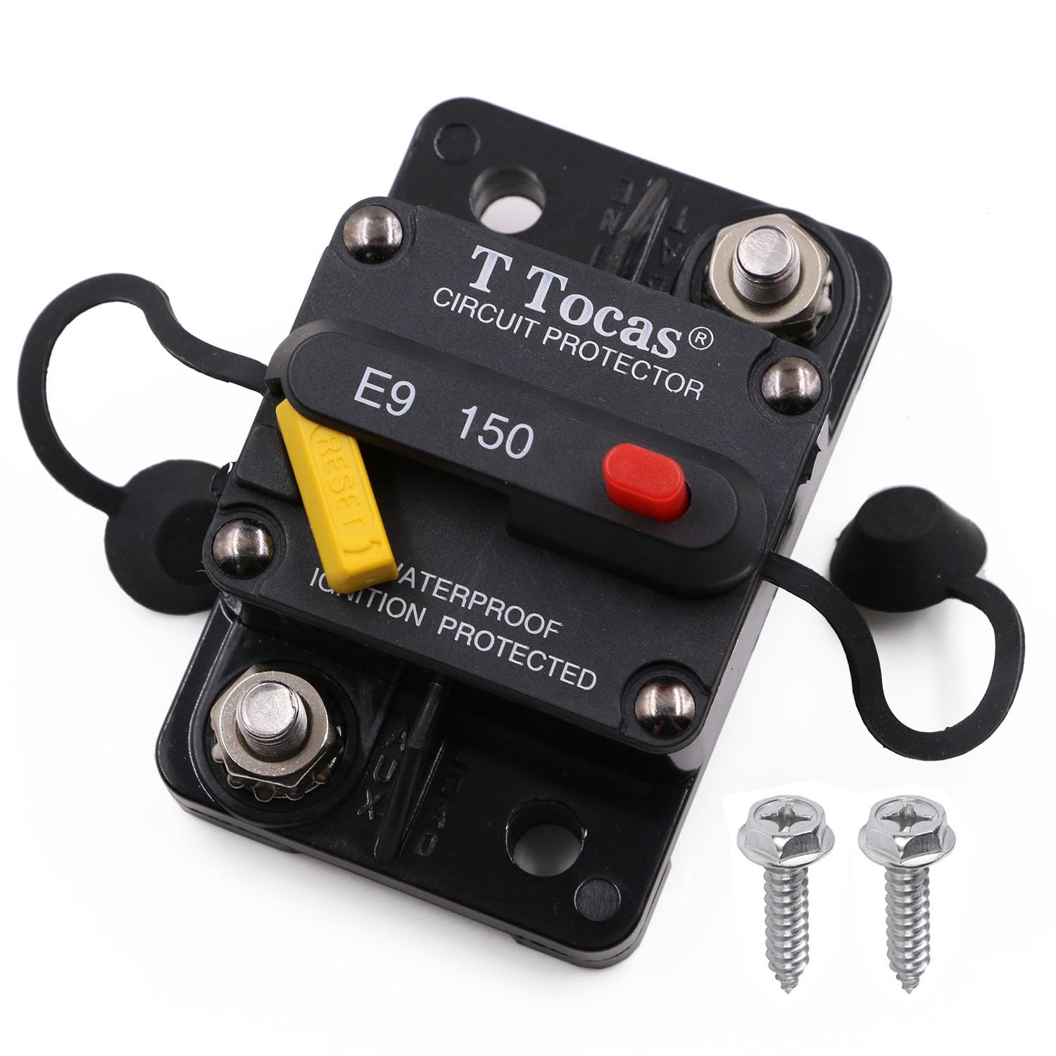 E9 120A Amp Circuit Breaker w/Manual Reset,12V-48VDC Waterproof UL — Amazon image 25