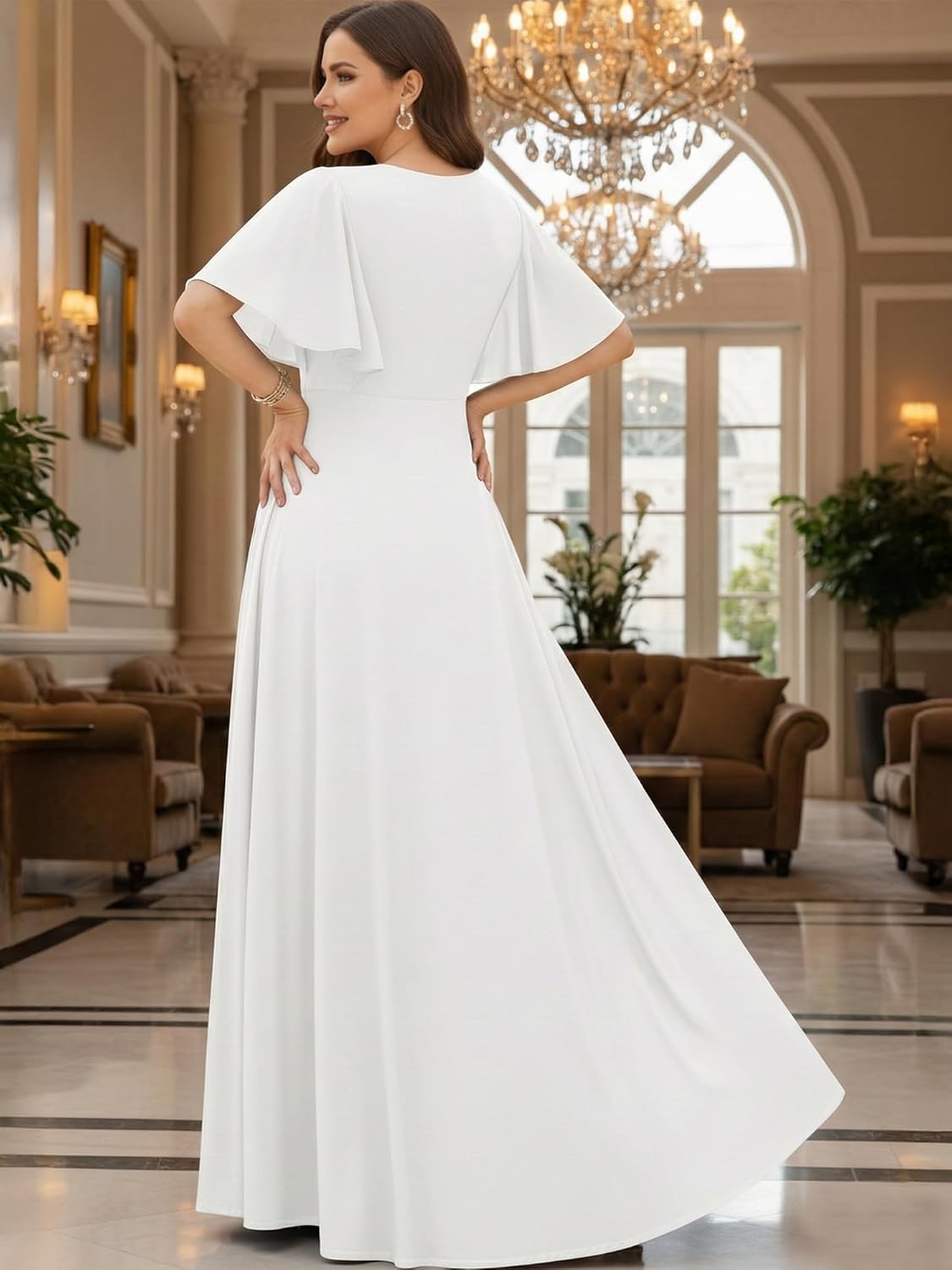 KOH KOH Womens 2026 Long Elegant Bridesmaid Evening Cocktail Modest Maxi Dress - Image 5