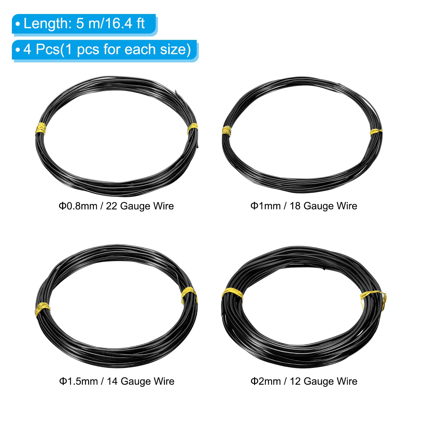 PATIKIL 16.4ft Aluminum Wire - Image 2