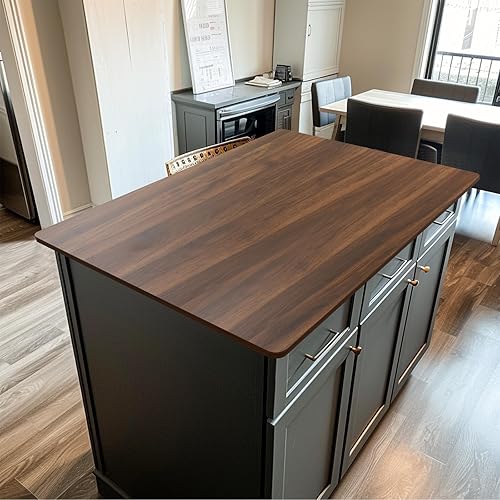 Miniatura 32 de Kaboon Mesa universal de 45.67 x 23.62 pulgadas, escritorio sólido de una pieza, encimera de melamina reversible, escritorios dobles, escritorio en