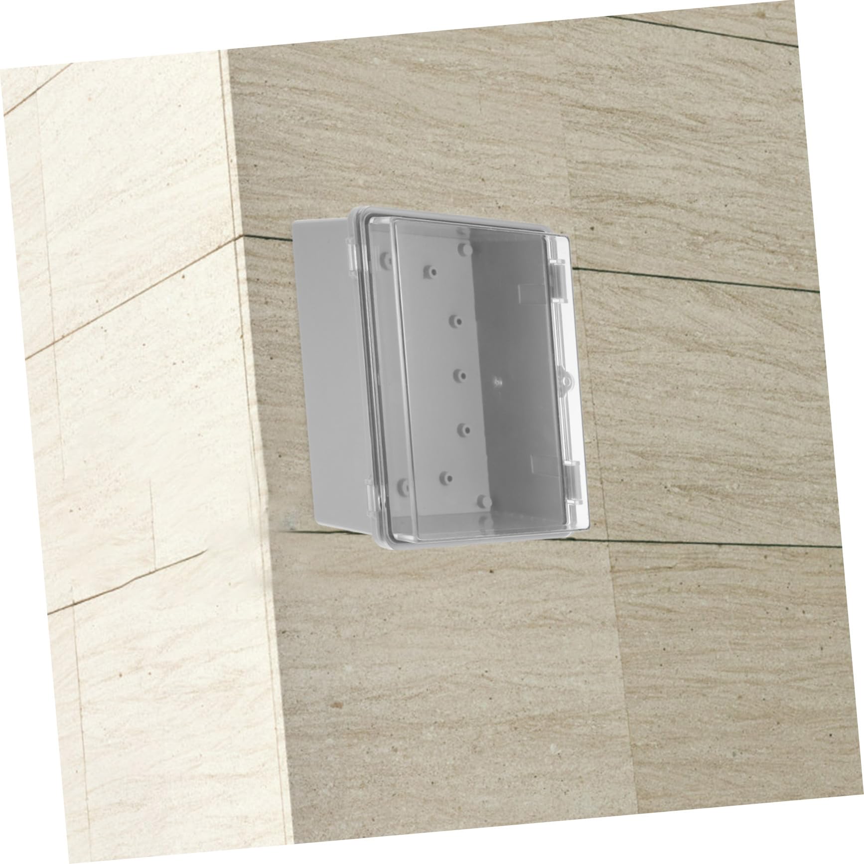 Abaodam Scatola di Giunzione Elettrica in Plastica con Protezione Affidabile e Cablaggio Facile per Progetti Elettrici Esterni 220x170x110 Mm
