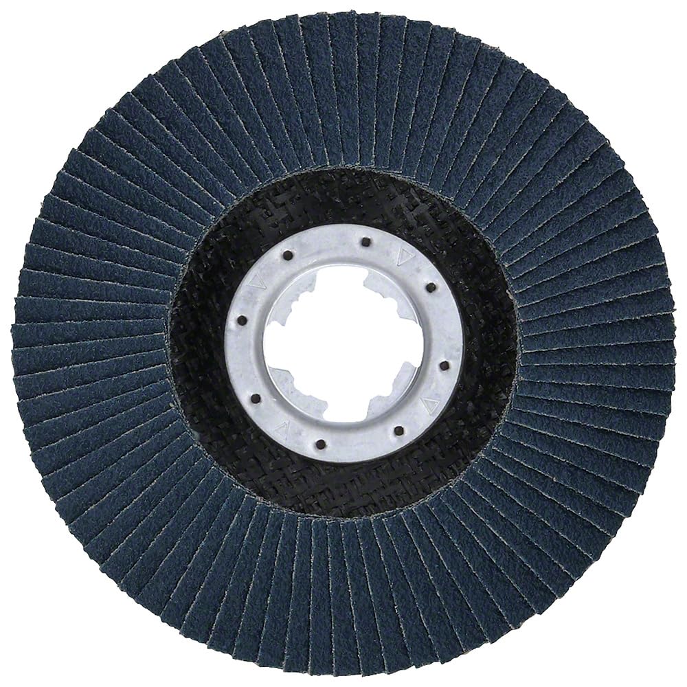 Bosch Professional Fächerschleifscheibe X571 – 115 Mm, Körnung 80, Für Metall, 1,5x Schneller