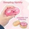 Glitter Dumpling Squishy mit Dampfgarer Squishy Dumpling Fidget Toy sensorisches Spielzeug als Mitgebsel