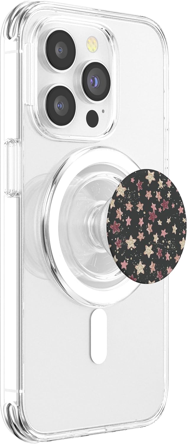 Star Pattern Illustration Print PopSockets PopGrip for MagSafe - Image 4