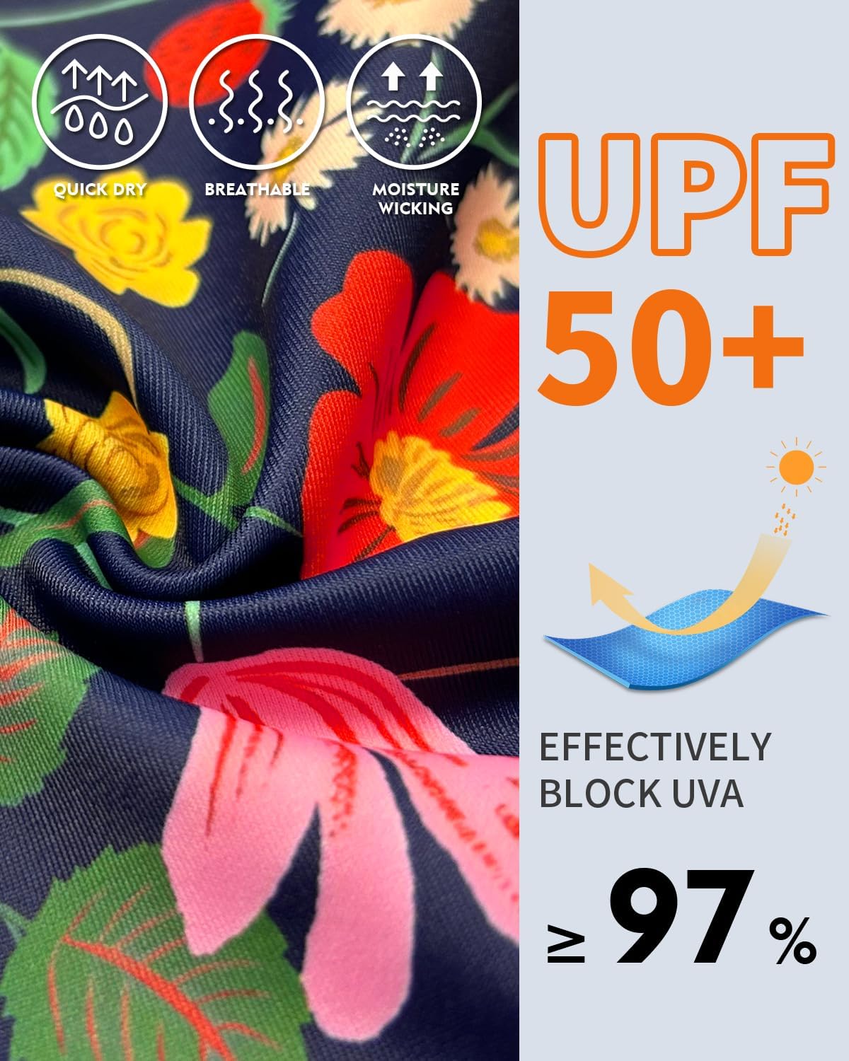 WOWENY Women Rash Guard Sleeveless Swim Shirts UPF 50 Sun Protection Swimsuit Tops Bathing Suit Top No Bottom - Image 7