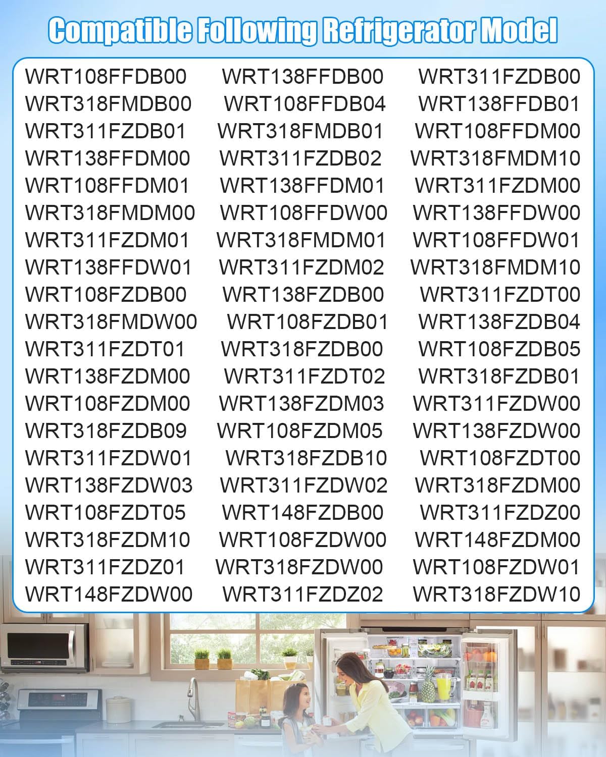 W10806512 Refrigerator Door Handle Fit for Whirlpool Refrigerator, Stainless Steel Silver Fridge Door Handle Replace W10653470 4247803 AP5982853 PS11703503 EAP11703503, with Screw